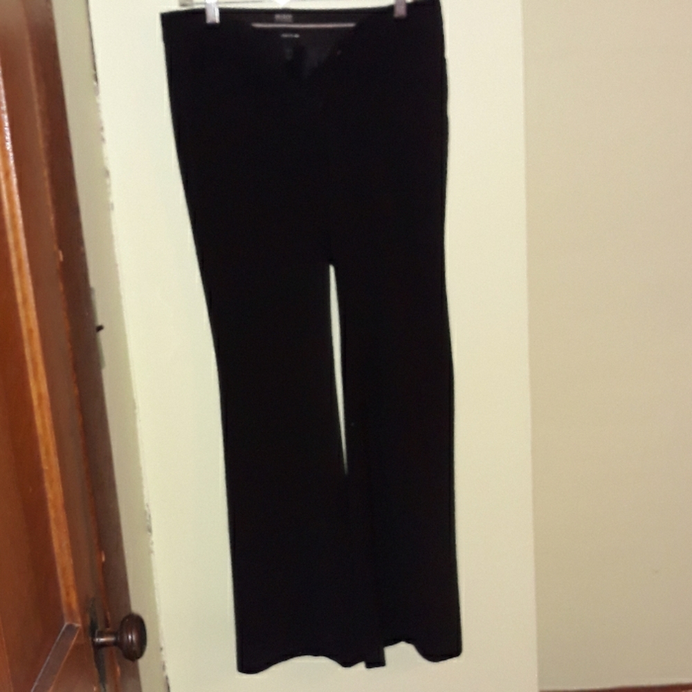 Black wide leg dress pants